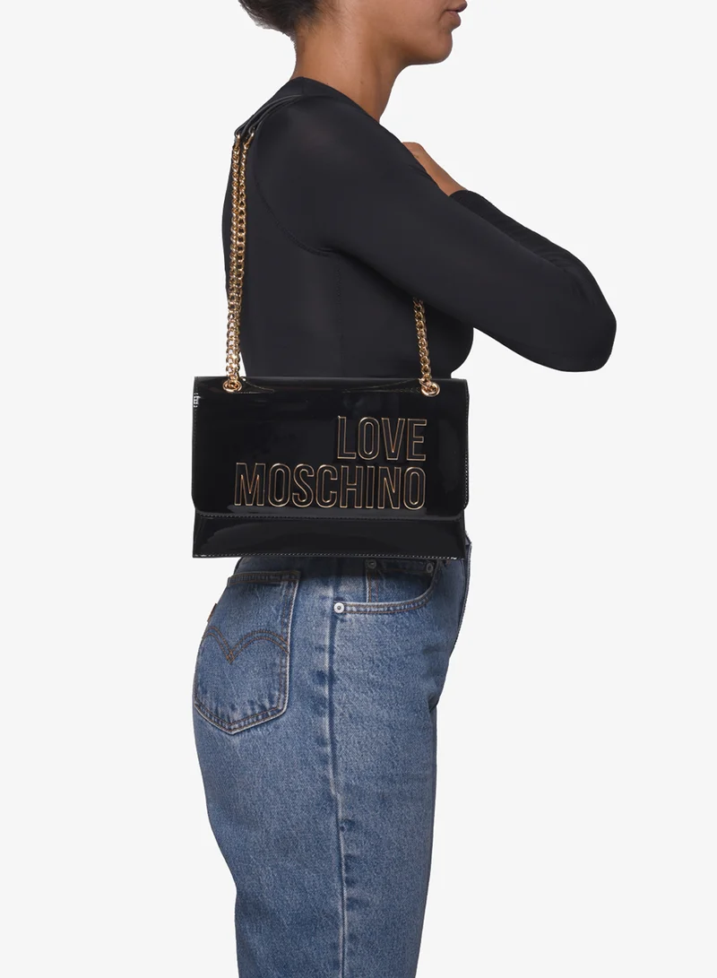 Love Moschino  Enameled logo Crossbody Bag for Women | Best Price UAE
